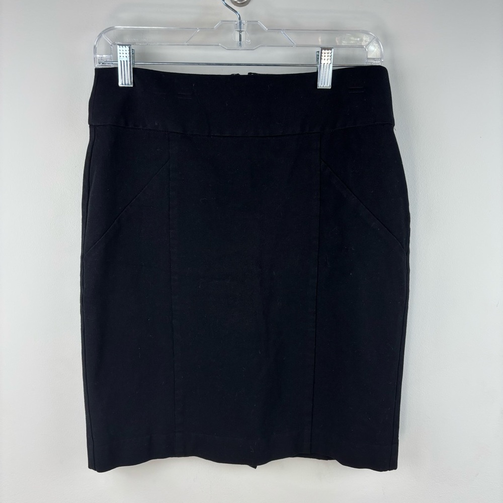 Banana Republic black stretch pencil skirt classic size 4
